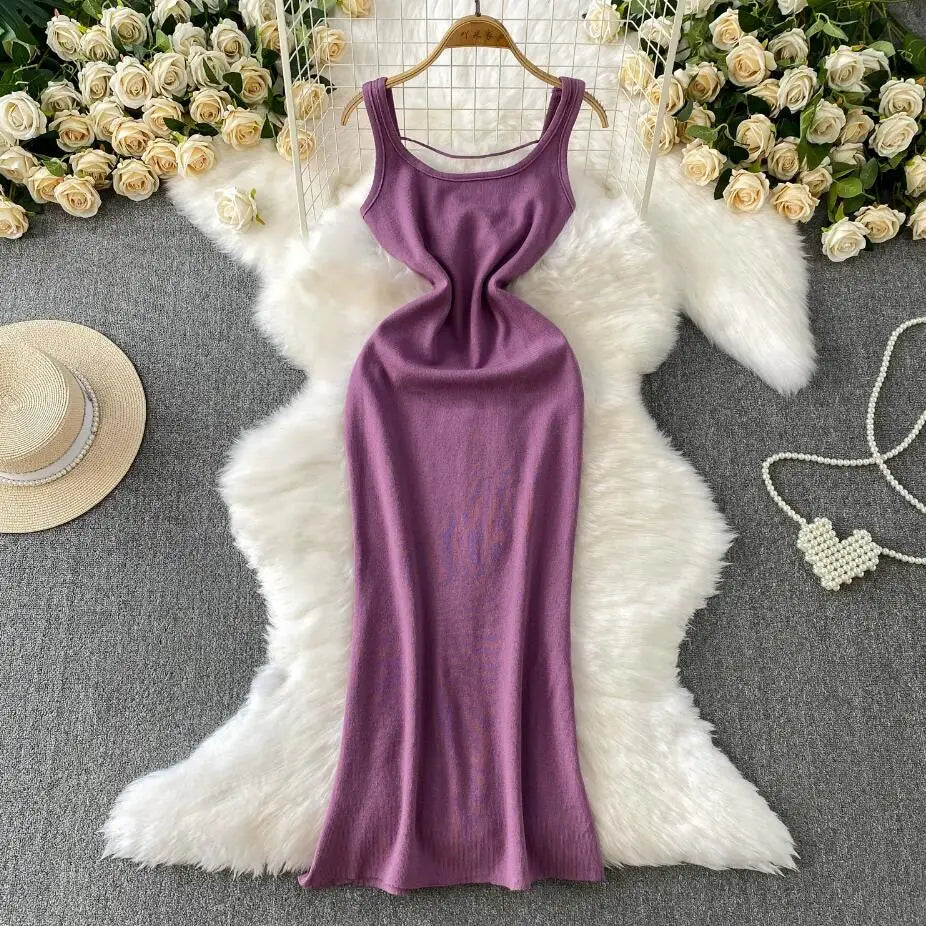 lilac bodycon maxi dress Masie Lilac Mesh Maxi Dress - 4