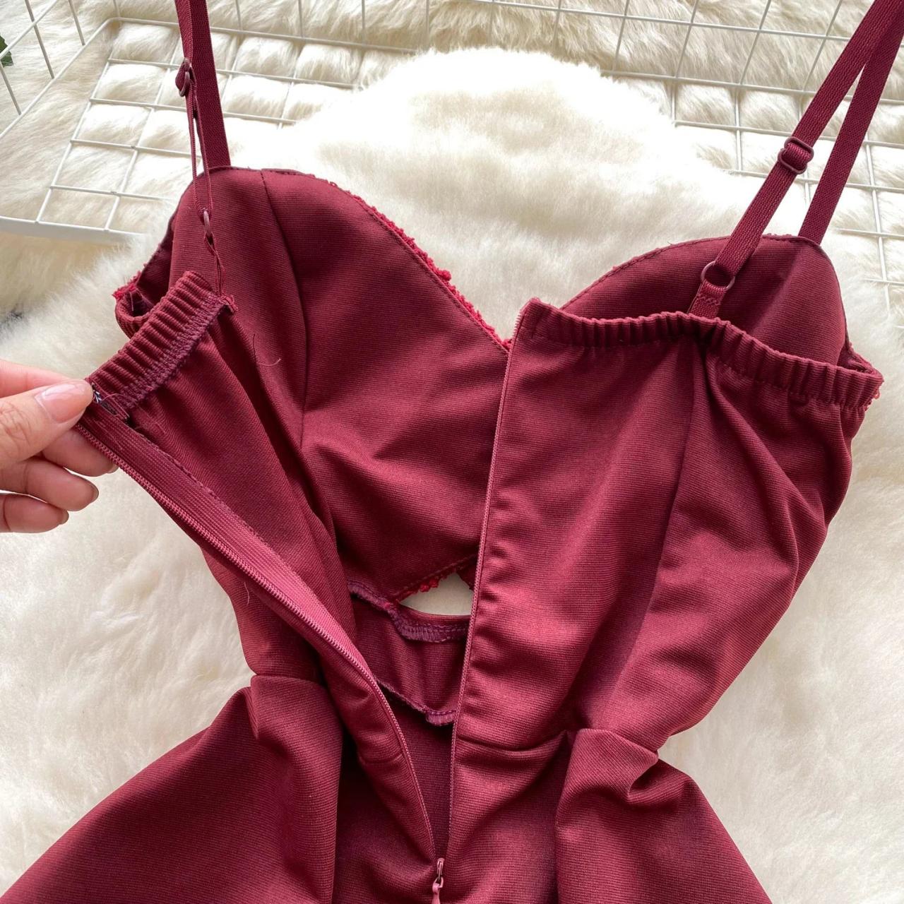 burgundy lace fit and flare dress Burgundy Flare Dress