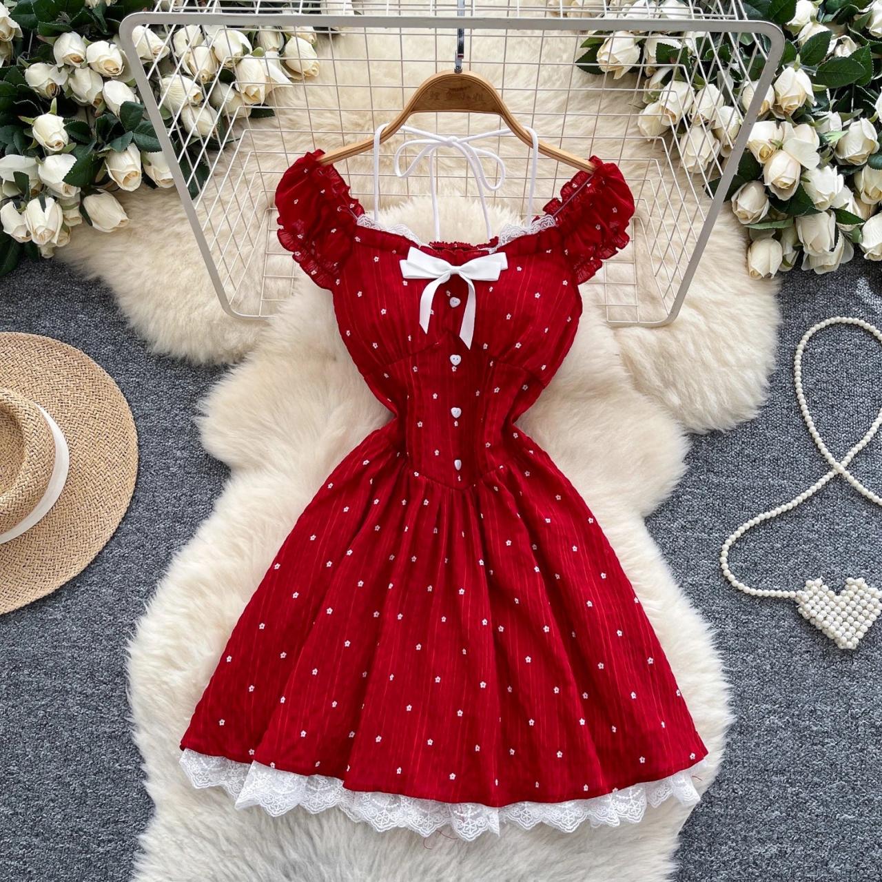 strapless open back dress Adrina Ruffle Mini Dress main image 1