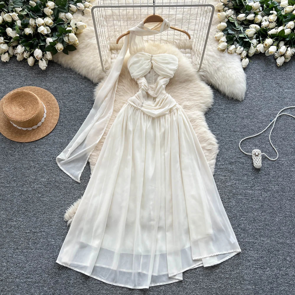 fitted lace wedding dress Keena Chiffon Scarf Maxi Dress main image 0