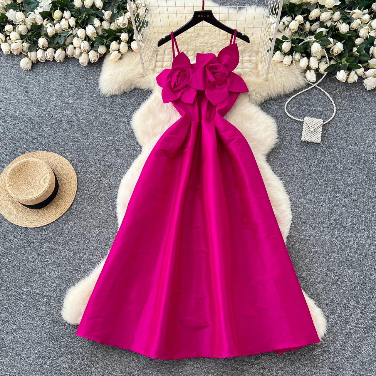 open lace back dress Floral Print Mini Dress in Fuchsia/Green – Lemons and Limes Boutique main image 1